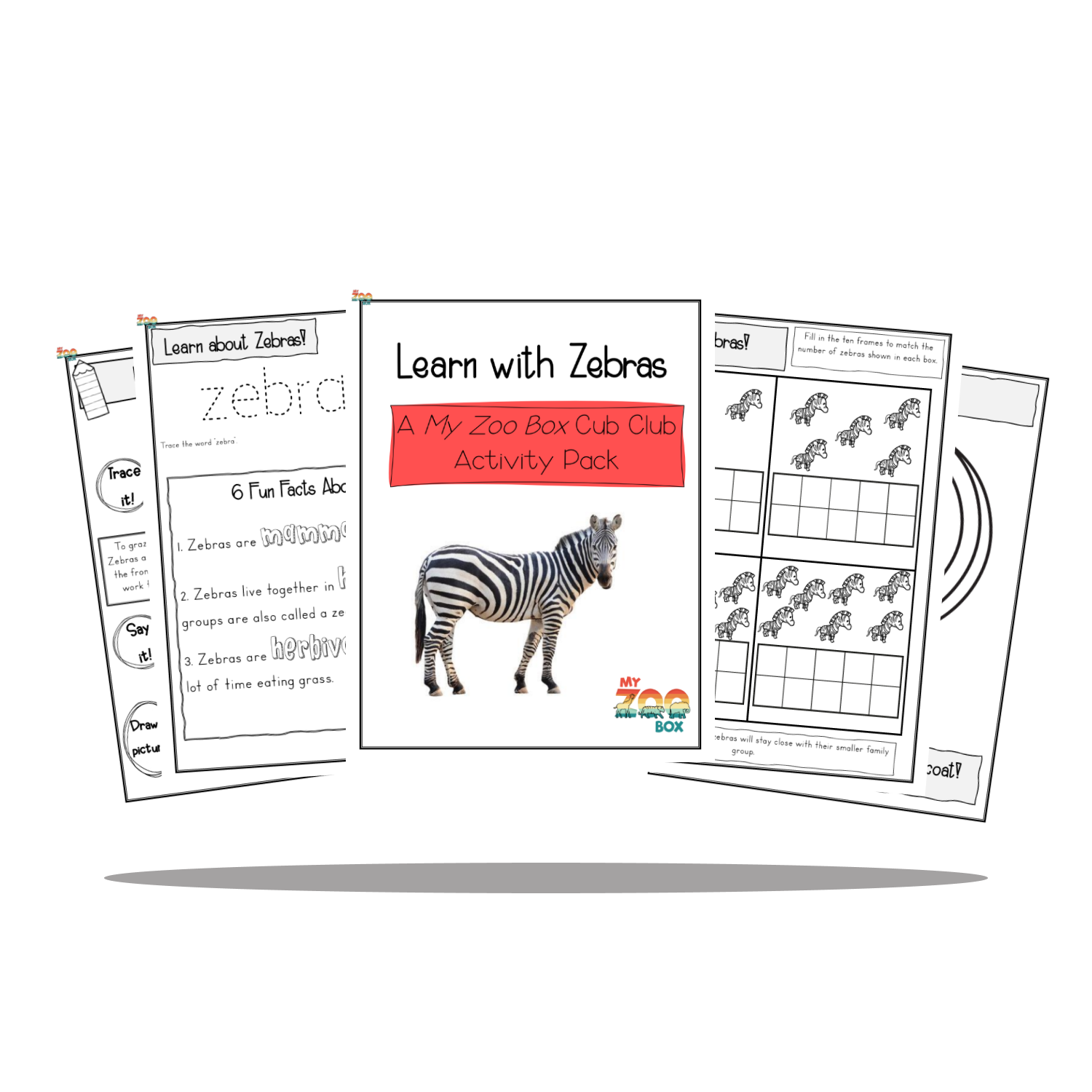 Zebra Digital Unit Study – My ZOO Box
