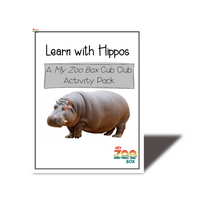 Preschool Hippopotamus Digital Unit Study