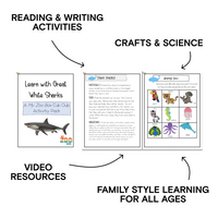 Preschool Great-White Shark Digital Unit Study