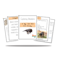 Anteater Digital Unit Study