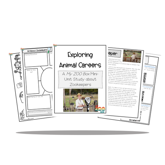 Exploring Animal Careers - Zookeepers Digital Unit Study