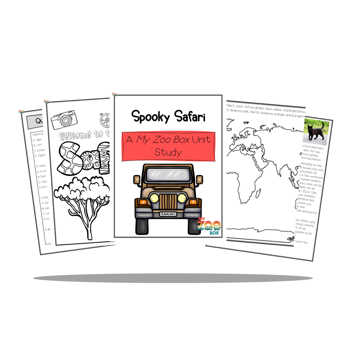 Spooky Safari Digital Unit Study