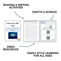 Elementary Great-White Sharks Digital Unit Study