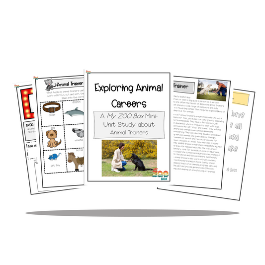 Exploring Animal Careers - Animal Trainers Digital Unit Study