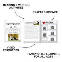 Exploring Animal Careers - Animal Trainers Digital Unit Study